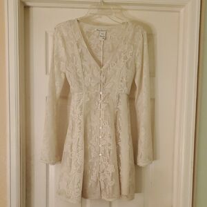 American Rag Cream Lace Mini Dress